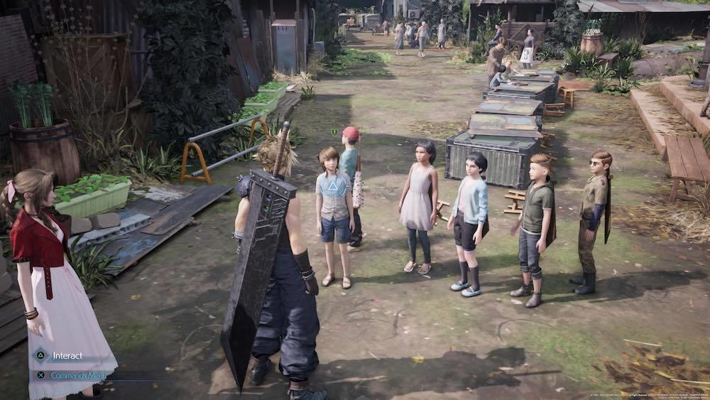 The kids have a job for you once you've talked to everyone while they're on patrol. Your reward for completing it is Cloud's Nail Bat weapon.